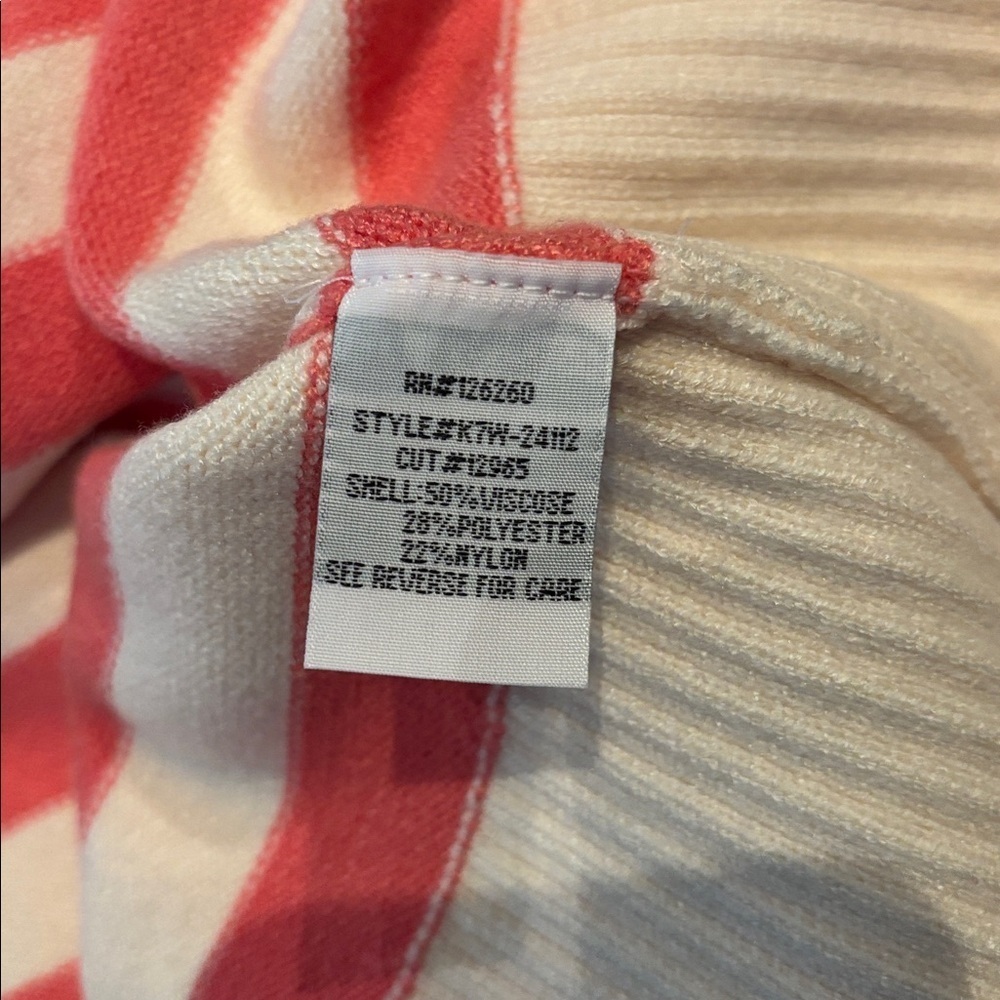 Velvet Heart Cream and Pink Striped Turtleneck Sweater - Picture 7 of 8